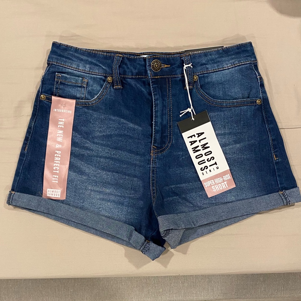 Almost famous super high rise jean shorts - Size 7